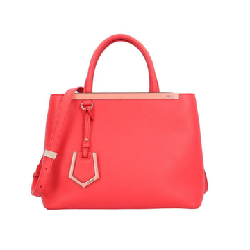 Red Leather Fendi Shoulder Bag