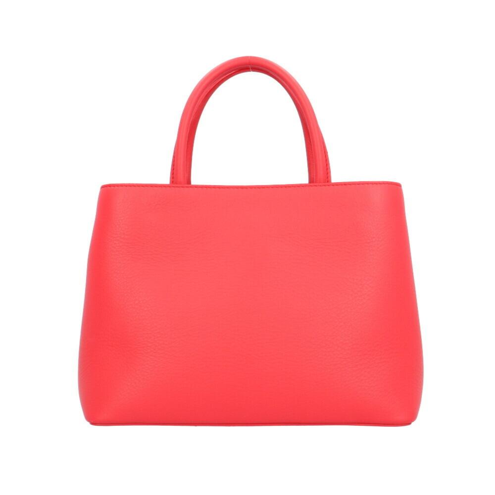 Red Leather Fendi Shoulder Bag