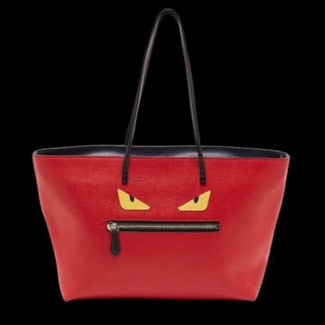 Red Leather Fendi Tote