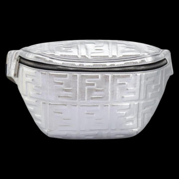 Silver Leather Fendi Belt Bag