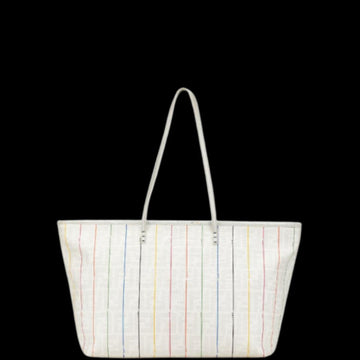 White Canvas Fendi Tote