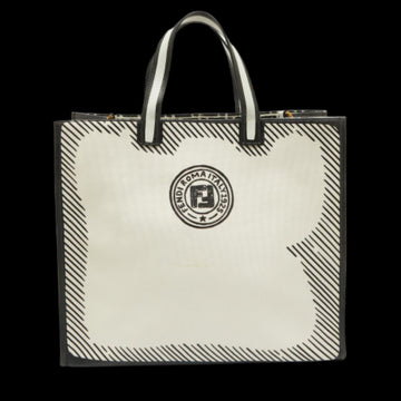 White Canvas Fendi Tote