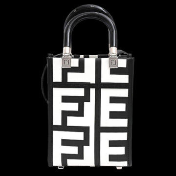 White Leather Fendi Shopper