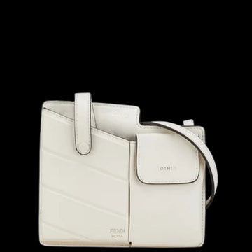 White Leather Fendi Shoulder Bag