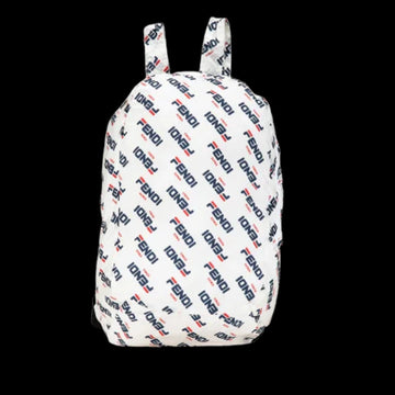 White Nylon Fendi Backpack