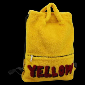 Yellow Canvas Fendi Backpack