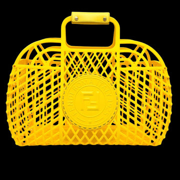 Yellow Fabric Fendi Baguette