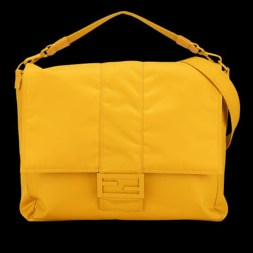 Yellow Nylon Fendi Baguette