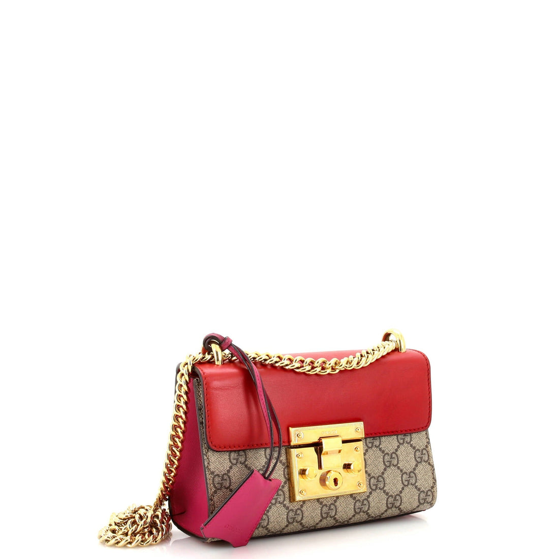 Padlock Shoulder Bag VS Coated Canvas and Leather Small