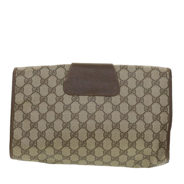GUCCI VS Canvas Web Sherry Line Clutch Bag Beige Red 156.01.031  fm2132