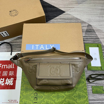 VS 645093 fanny pack 28cm grey/COWHIDE/ REAL LEATHER