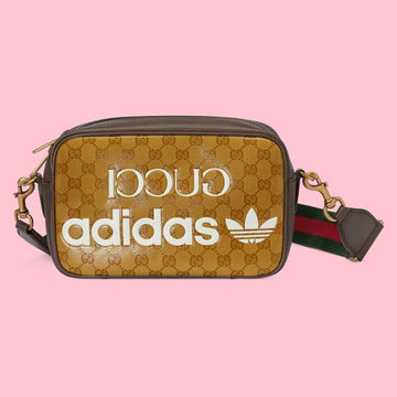 VS 702427 adidas x cross body bags shoulder bag Leather brown 25CM