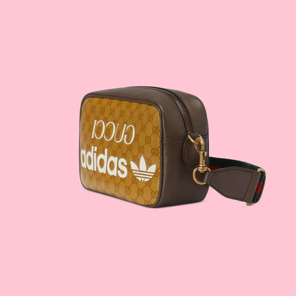 VS 702427 adidas x cross body bags shoulder bag Leather brown 25CM