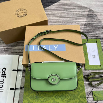 VS 739722 Petite VS cross body bags 21cm light green Leather