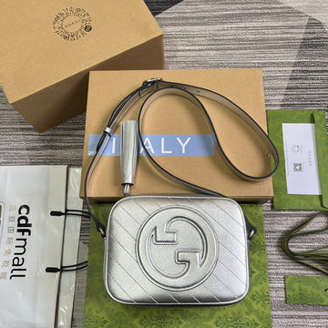 VS 742360 Blondie shoulder bag 21cm Silver leather Free shipping