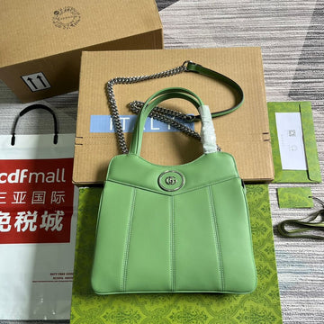 VS 745918 totes Handbag 28cm light green/Genuine Leather