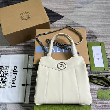 VS 745918 totes Handbag 28cm white/Genuine Leather