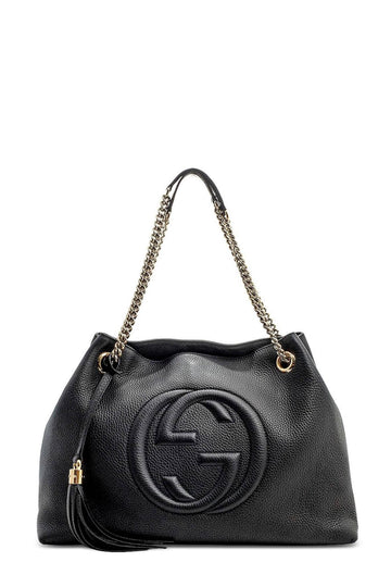 Medium Soho Chain Shoulder Bag Black