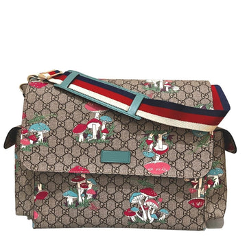 Supreme Mushroom-print Canvas Baby Diaper Changing Bag