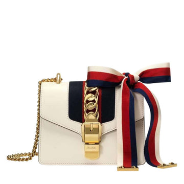 Sylvie Leather Mini Chain Bag