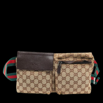 Beige Canvas Gucci Belt Bag