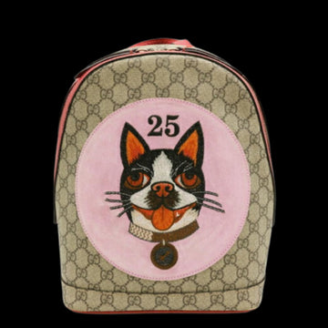 Beige Canvas Gucci Backpack