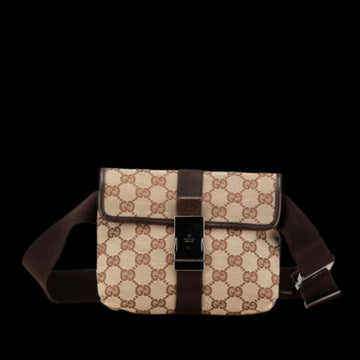 Beige Canvas Gucci Belt Bag