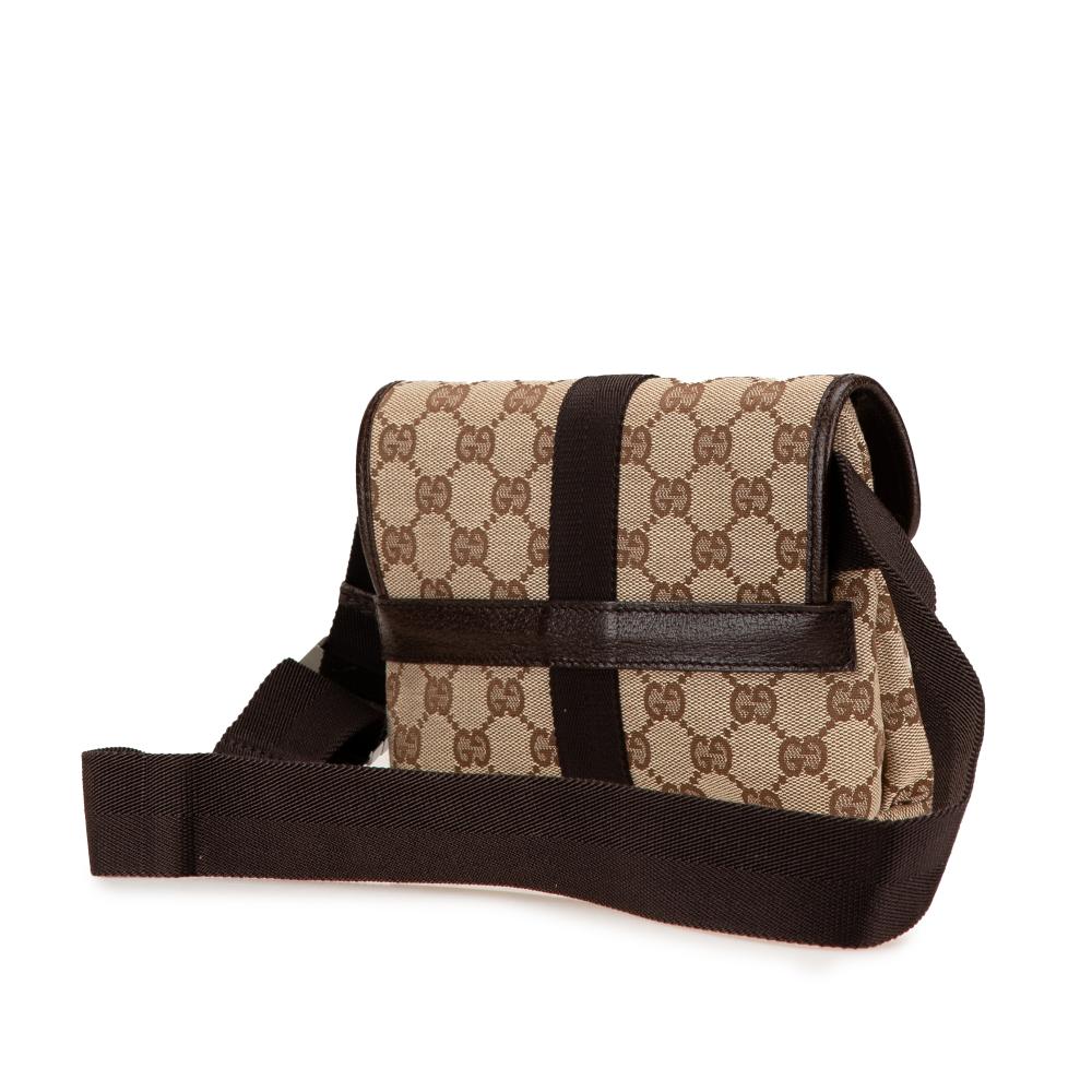 Beige Canvas Gucci Belt Bag