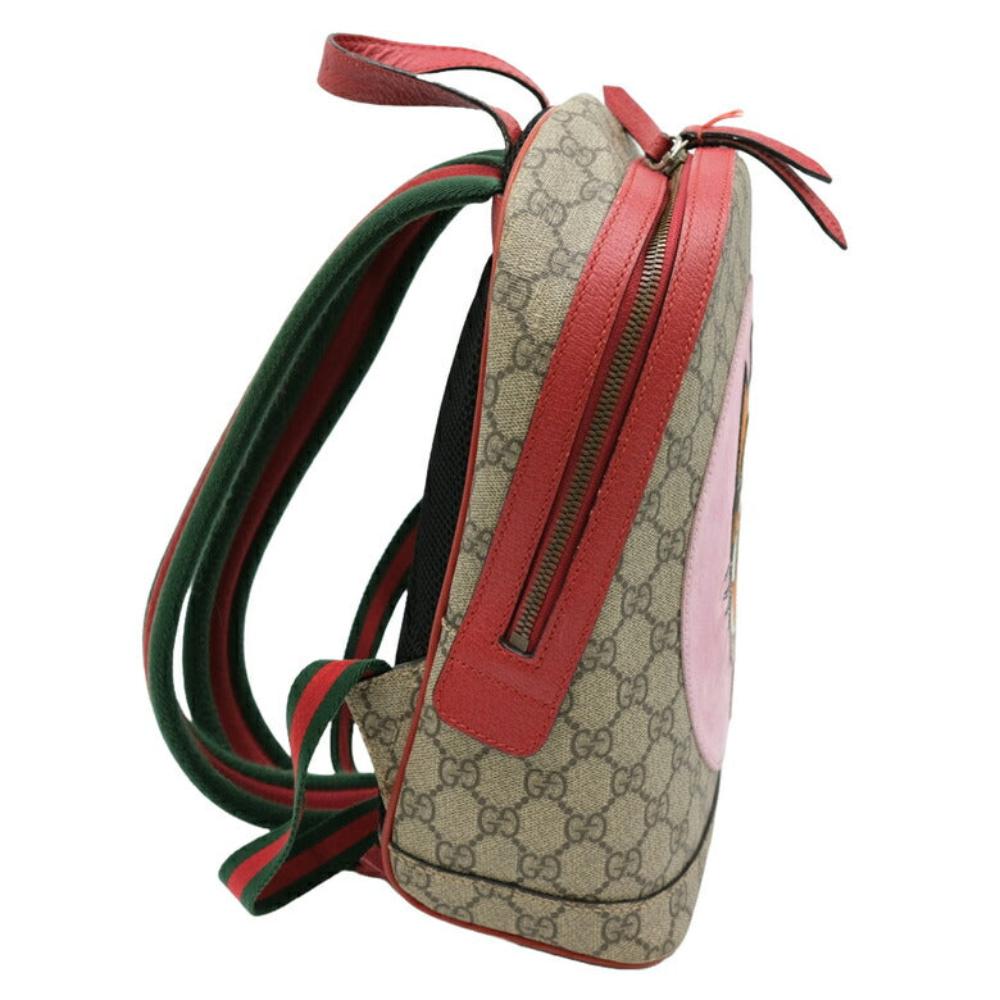 Beige Canvas Gucci Backpack