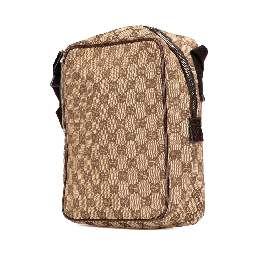 Beige Canvas Gucci Crossbody Bag