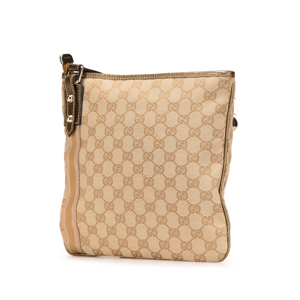 Beige Canvas Gucci Crossbody Bag
