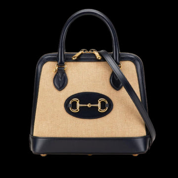 Beige Canvas Gucci Handbag