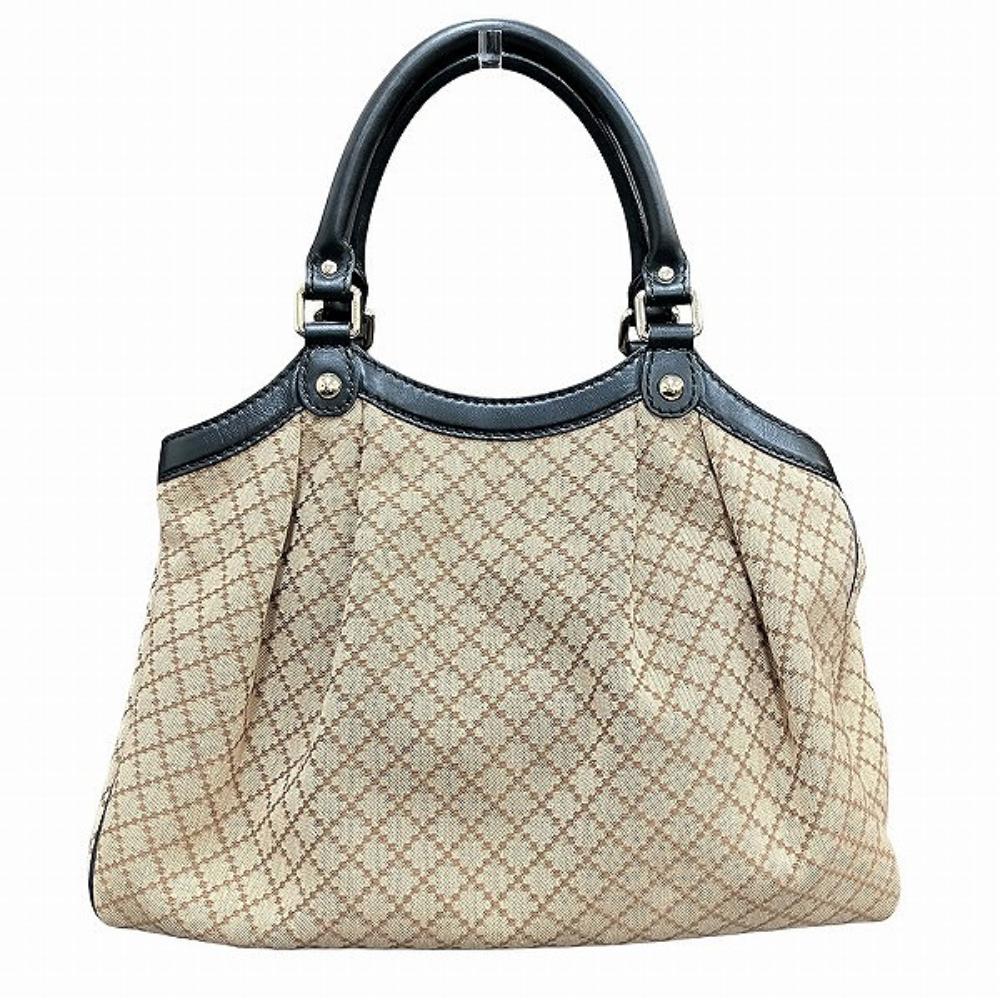 Beige Canvas Gucci Handbag