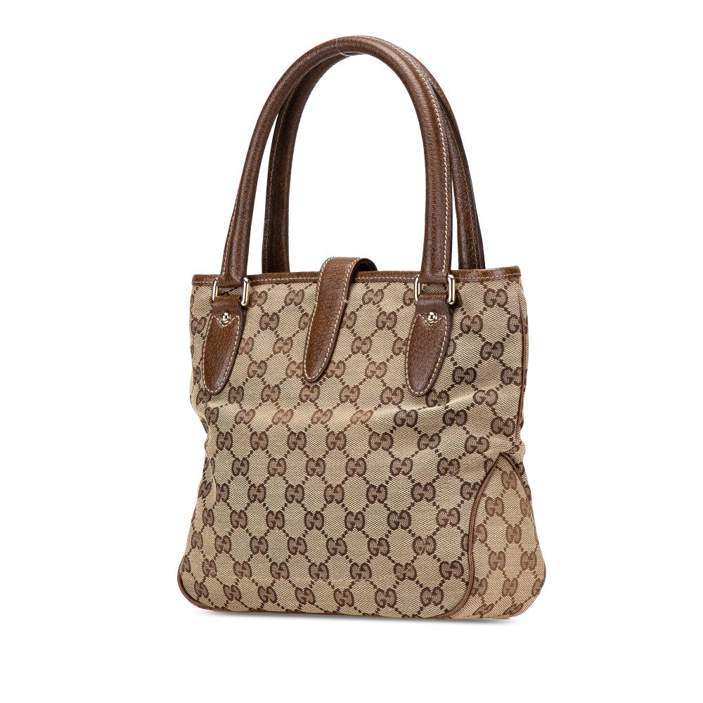 Beige Canvas Gucci Jackie