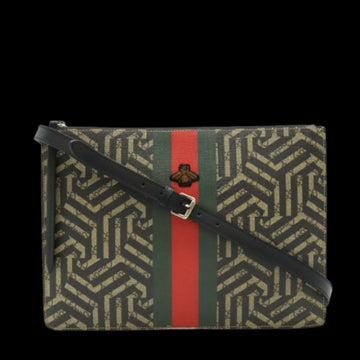 Beige Canvas Gucci Shoulder Bag