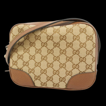 Beige Canvas Gucci Shoulder Bag