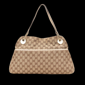 Beige Canvas Gucci Shoulder Bag