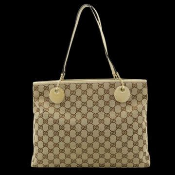 Beige Canvas Gucci Shoulder Bag