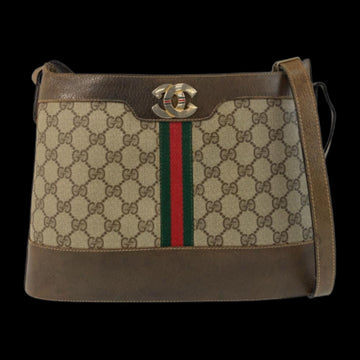Beige Canvas Gucci Shoulder Bag