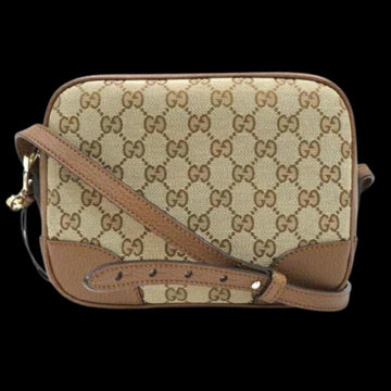 Beige Canvas Gucci Shoulder Bag