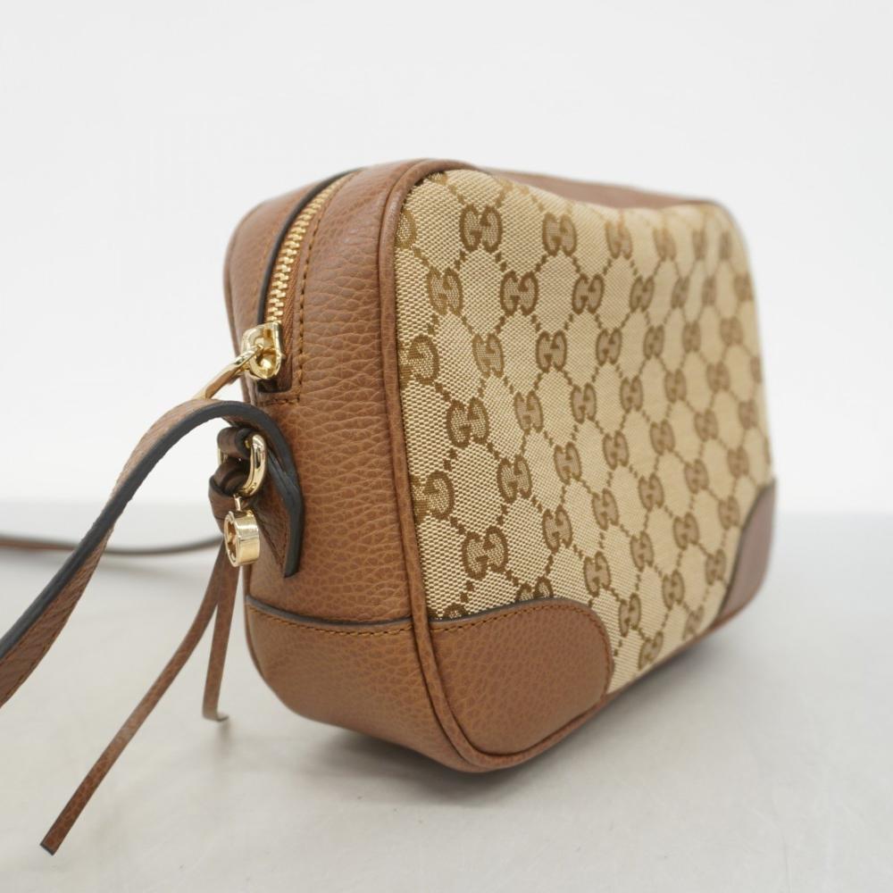 Beige Canvas Gucci Shoulder Bag