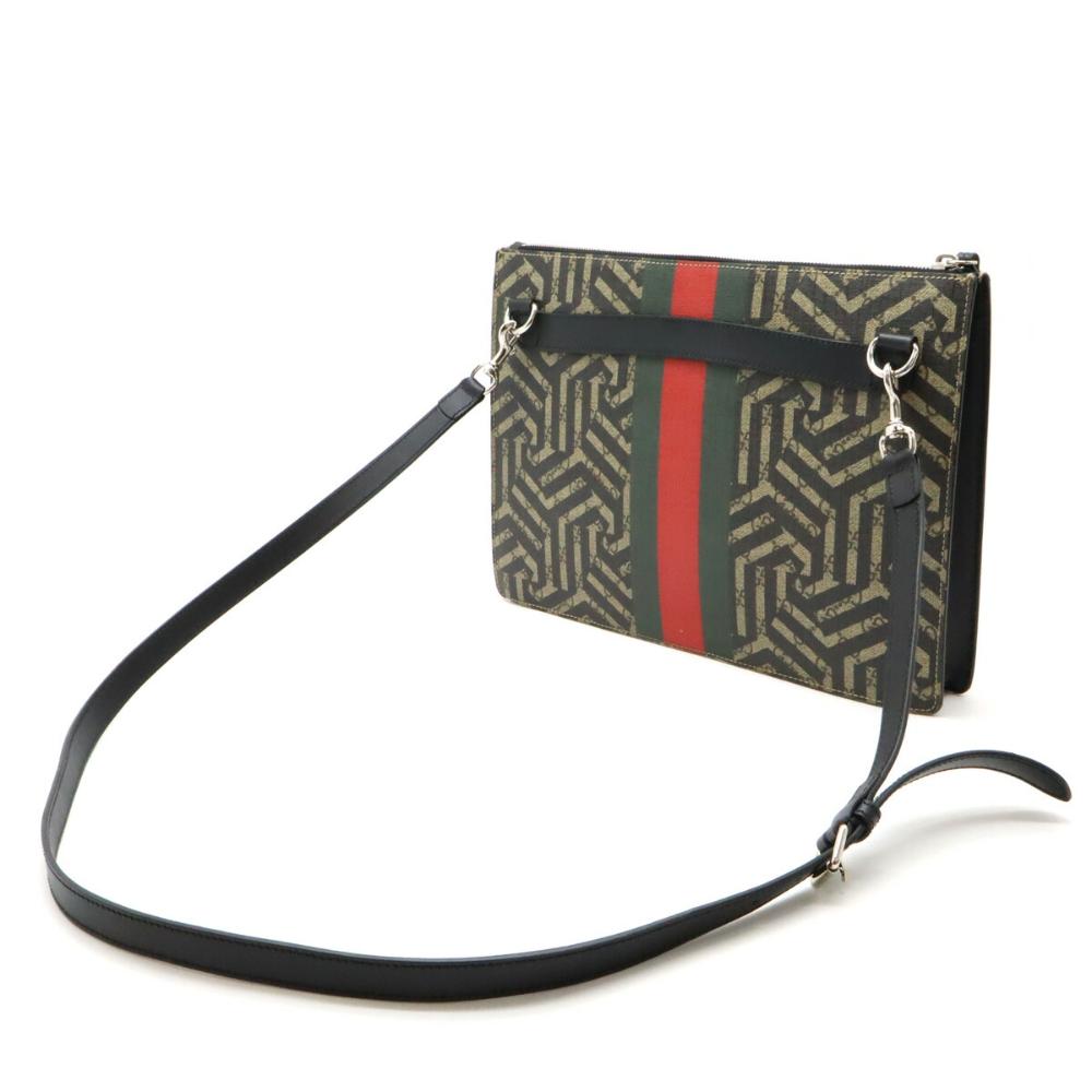 Beige Canvas Gucci Shoulder Bag