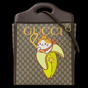 Beige Canvas Gucci Tote