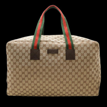Beige Canvas Gucci Travel Bag