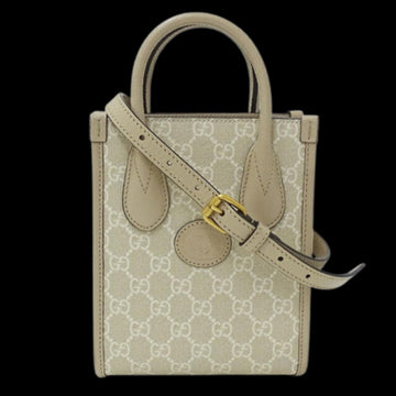 Beige Canvas Gucci Tote