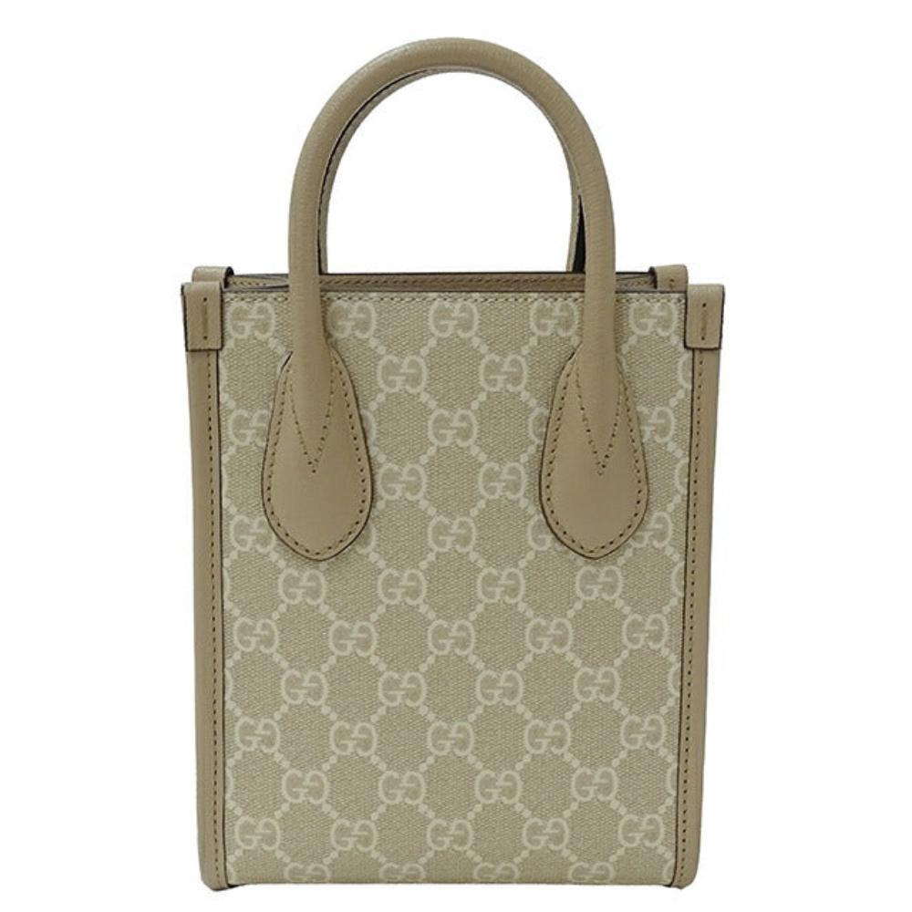Beige Canvas Gucci Tote