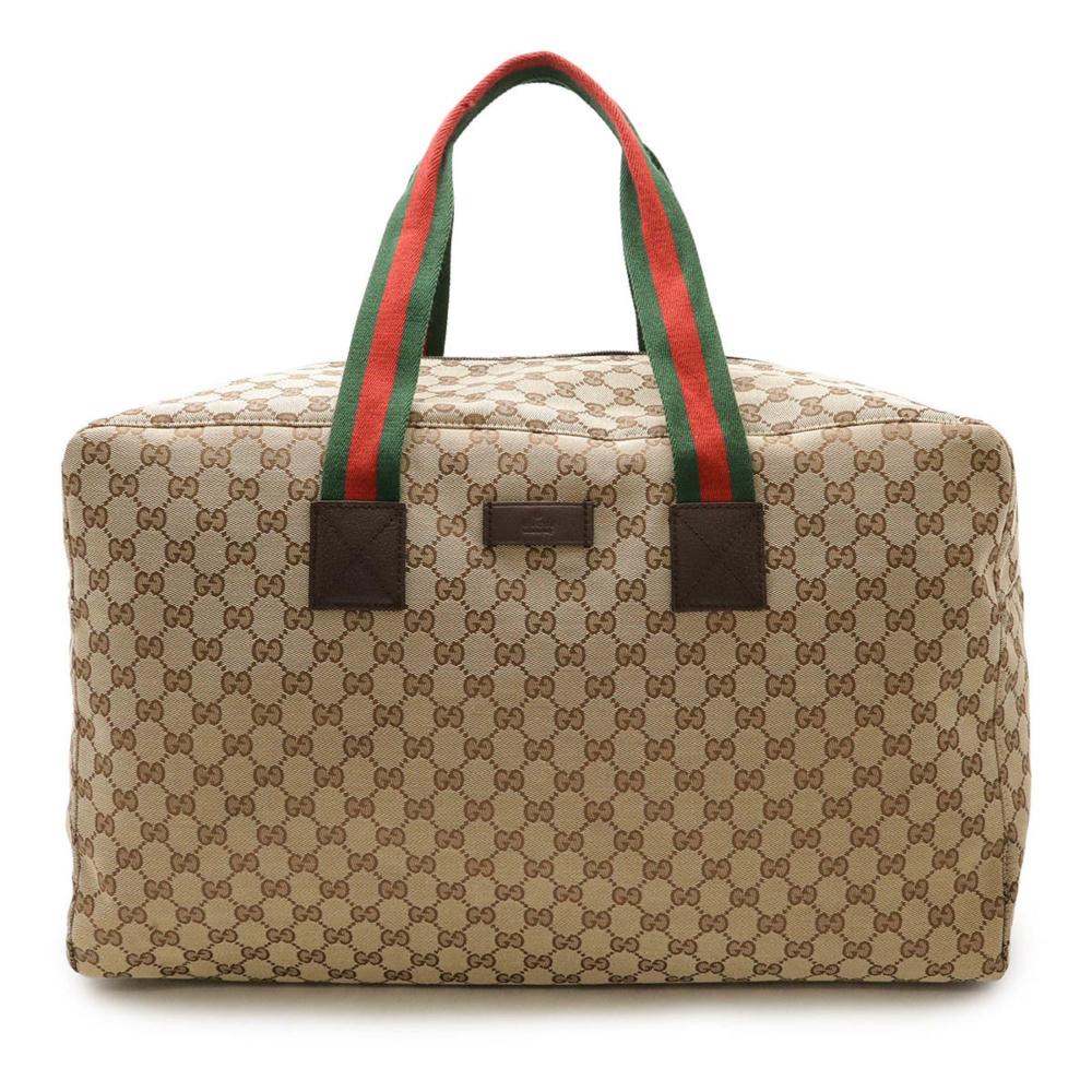 Beige Canvas Gucci Travel Bag