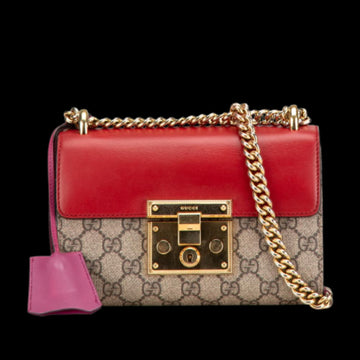 Beige Fabric Gucci Crossbody Bag