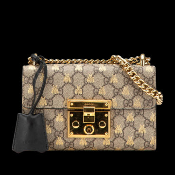 Beige Fabric Gucci Crossbody Bag