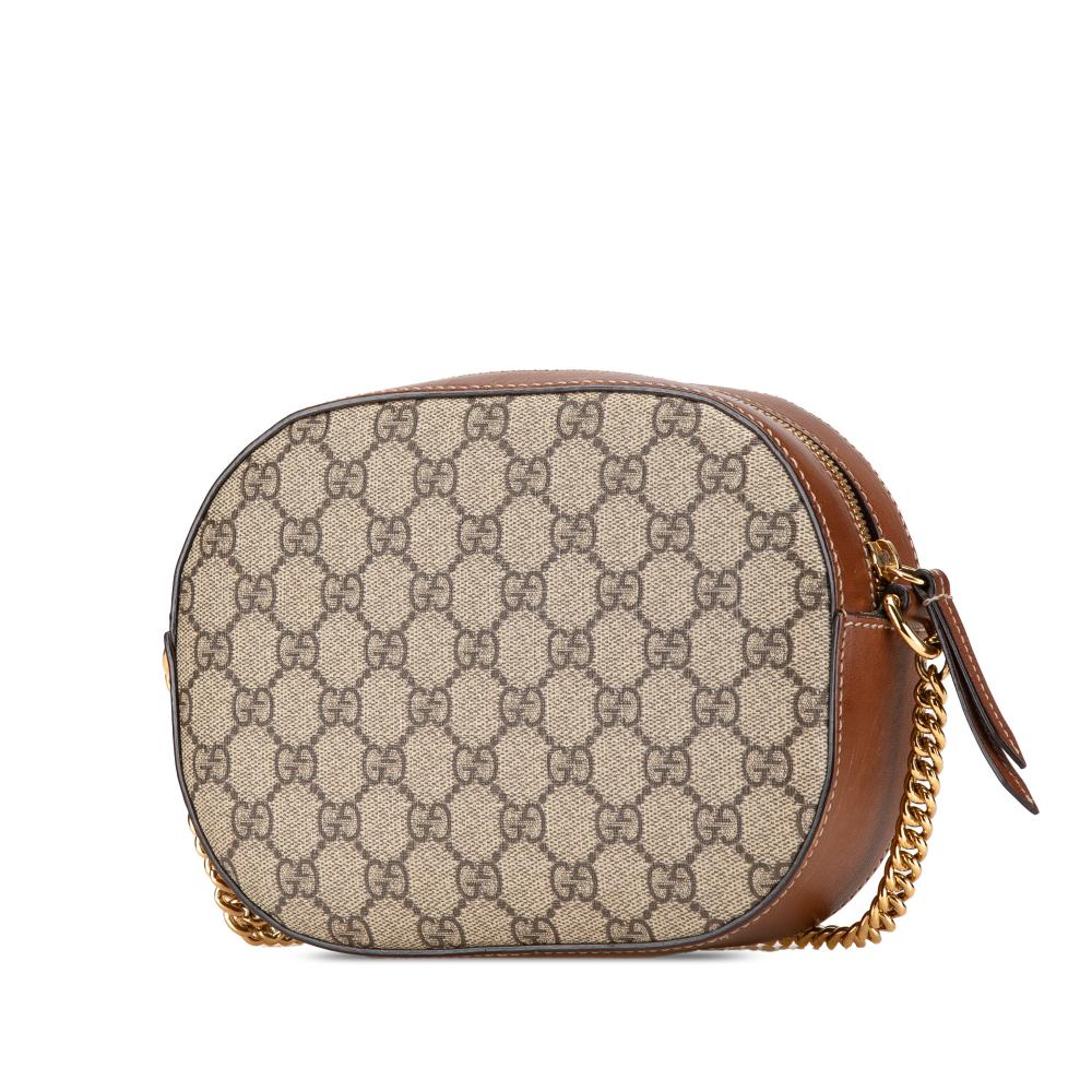 Beige Fabric Gucci Crossbody Bag